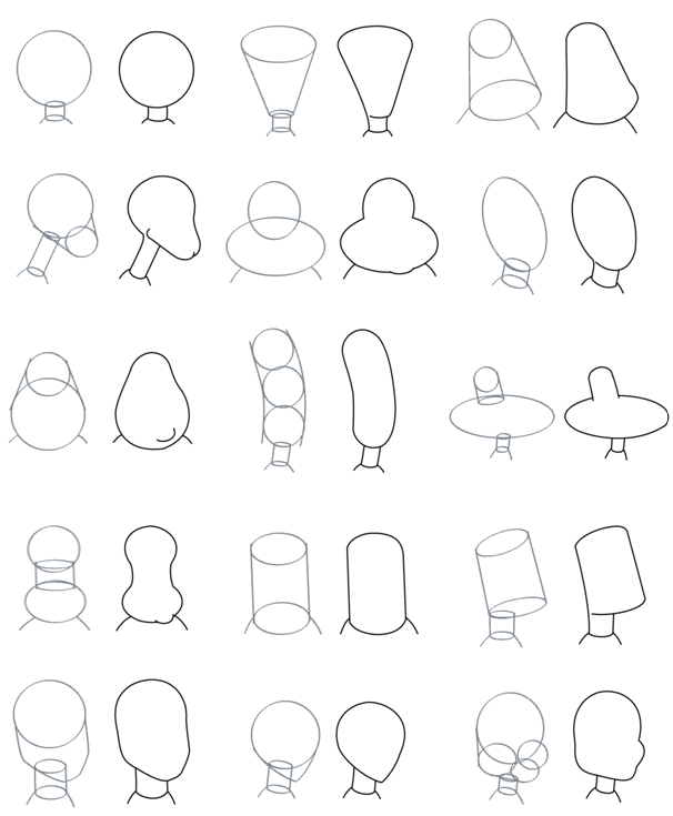 human head shapes