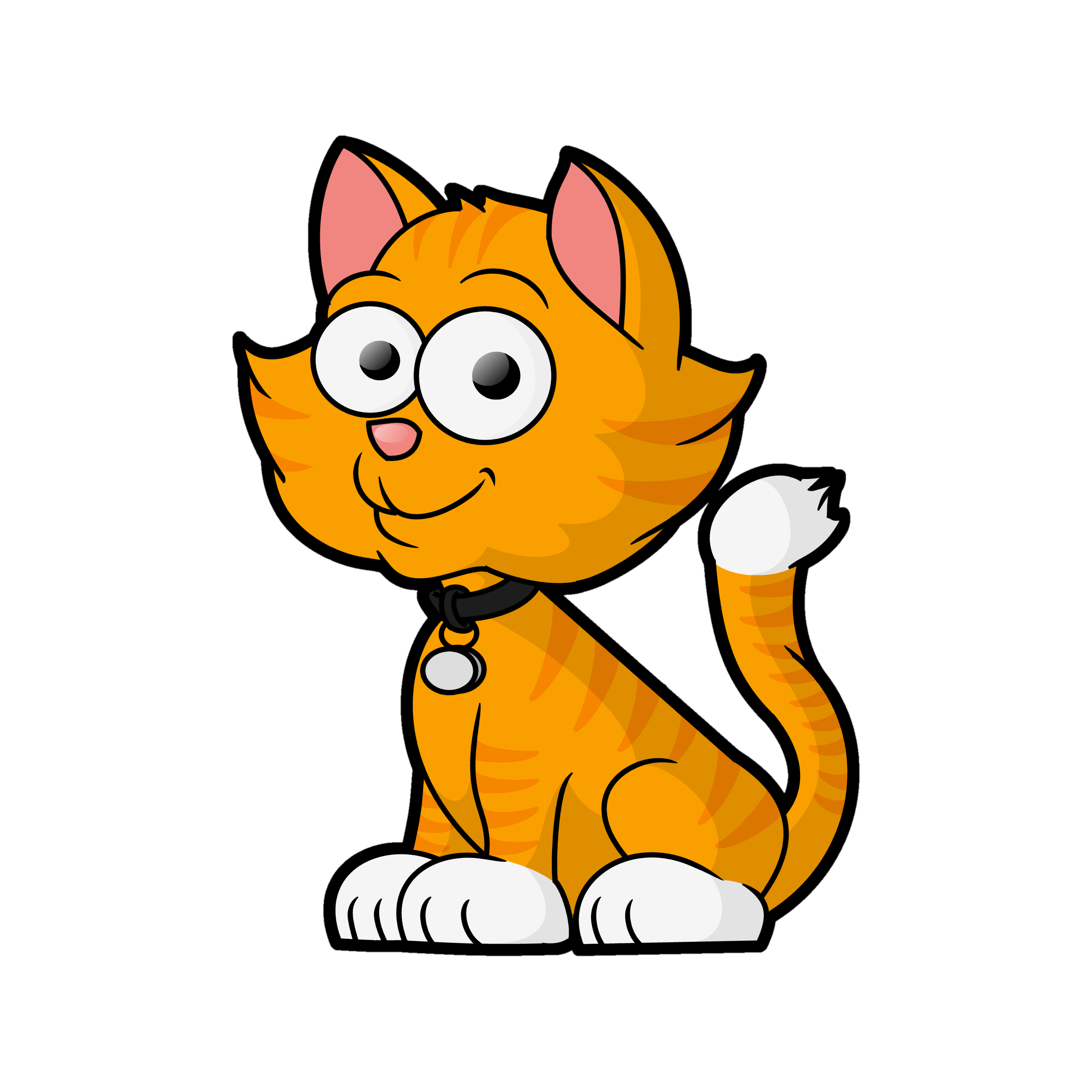 cartoon picture of cat        <h3 class=